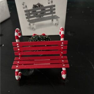 Department 56 - “Candy Cane Bench”